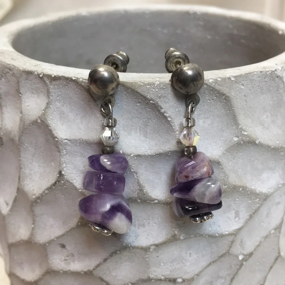 Amethyst earrings
